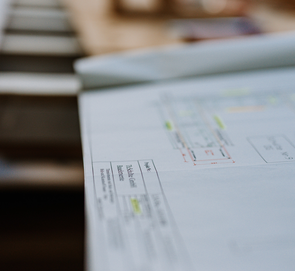 Pläne für ein Möbelstück.